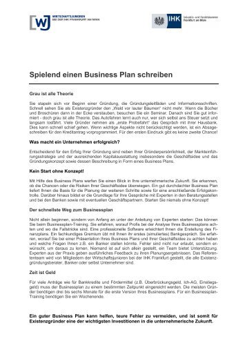 business plan schreiben deutsch