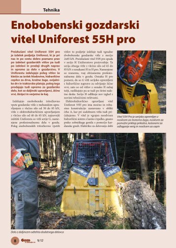 Enobobenski gozdarski vitel Uniforest 55H pro