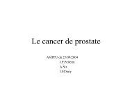 Le cancer de prostate - ammppu