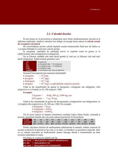 Cap. 2. - Veterinary Pharmacon - ROMEO T. CRISTINA