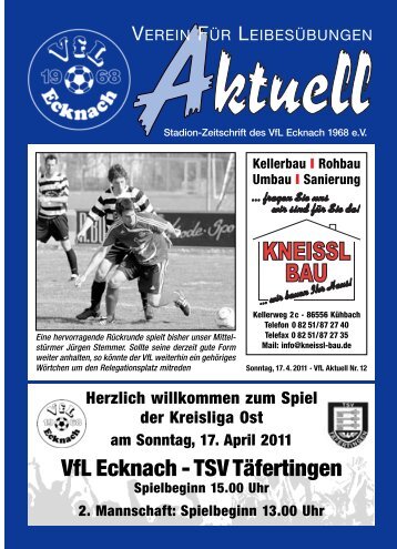 VfLAktuell_12_10/11 - VfL Ecknach