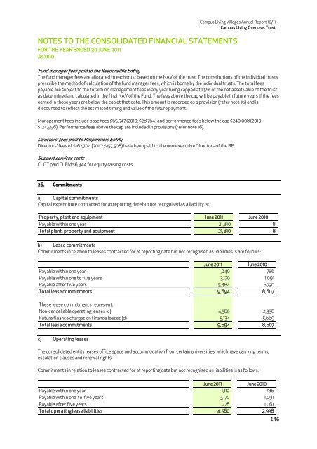 Annual Report 10/11 - Campus Living Villages