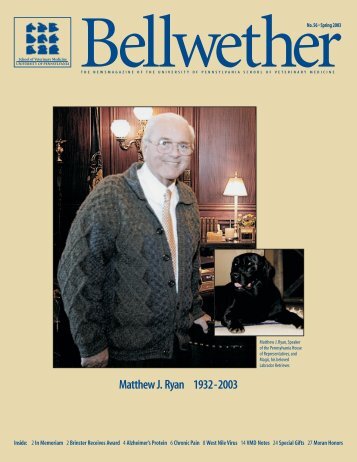 Matthew J.Ryan 1932-2003 - University of Pennsylvania School of ...