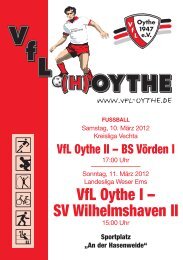 VfL Oythe I â€“ SV Wilhelmshaven II