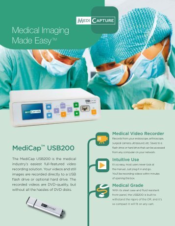 MediCap USB200 Brochure - MediCapture