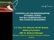 Voorspellen van Benzodiazepine Afhankelijkheid - RUhosting