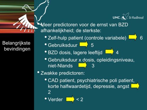 Voorspellen van Benzodiazepine Afhankelijkheid - RUhosting