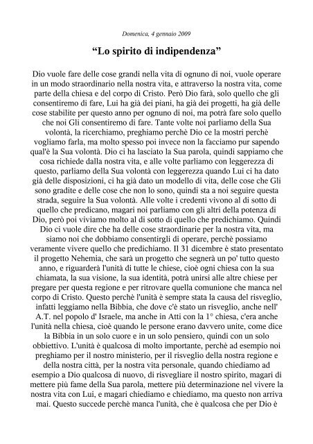 âLo spirito di indipendenzaâ - Chiesa Cristiana Evangelica "Il Libro ...