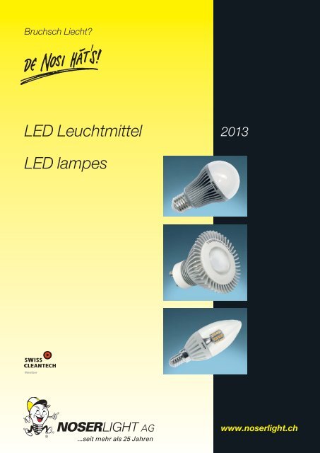 LED Leuchtmittel LED lampes - NOSERLIGHT AG ...