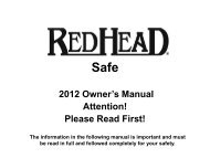 2012 Owner's Manual Attention! Please Read First! - Winchester Safe