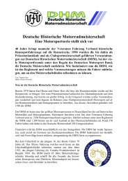 Deutsche Historische Motorradmeisterschaft Eine ... - DHM