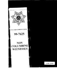 Non-Columbine Witnesses - Evan Long