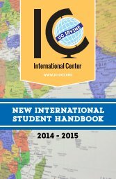 2013 - 2014 New International Student Handbook - UCI ...