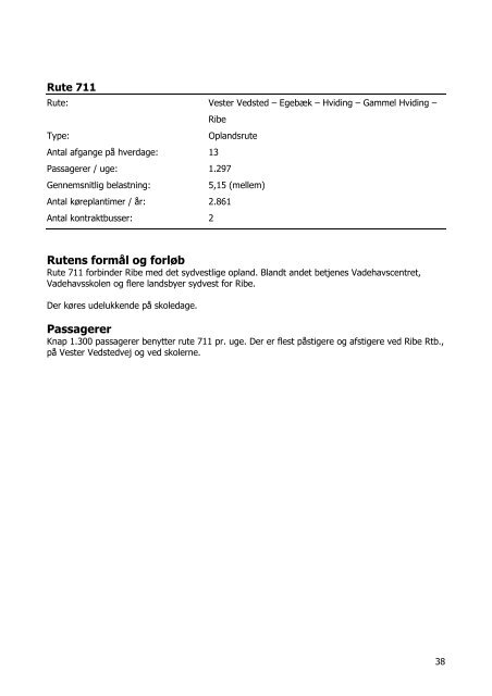 Statusrapport Esbjerg Kommune Sydtrafik April 2010