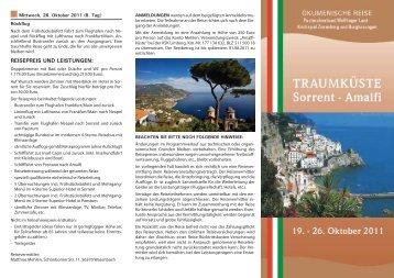 3.Mai 2011 "Traumküste Sorrent-Amalfi" - Kirche Zierenberg