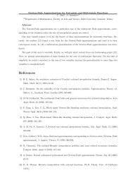 Newton-Pade Approximations for Univariate and Multivariate ...