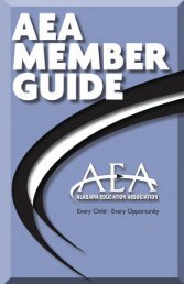 2012 AEA Member Guide - Alabama Education Association