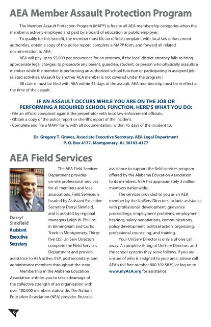 2012 AEA Member Guide - Alabama Education Association