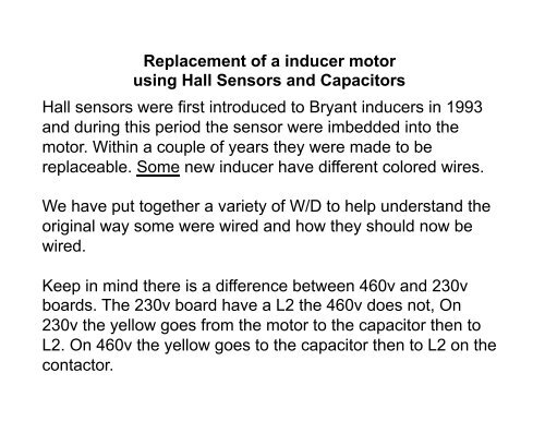 Inducer Motor Using Hall Sensors and Capacitors - Behler-Young