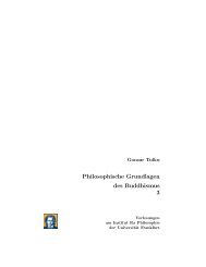 Philosophische Grundlagen des Buddhismus 3 - VFPhil