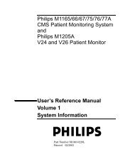 Philips M1165/66/67/75/76/77A CMS Patient Monitoring System and ...