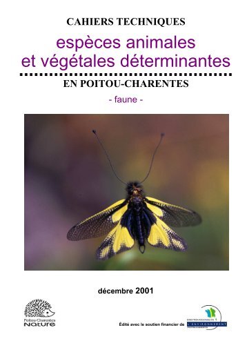 espÃ¨ces animales et vÃ©gÃ©tales dÃ©terminantes Â» en Poitou-Charentes