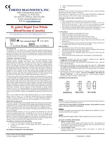 H. pylori Rapid Test-Whole Blood/Serum - Diagnostic Automation ...