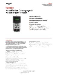 TDR500 Kabelfehler Ortungsgerät Kabellängen-Tester - messkom.de