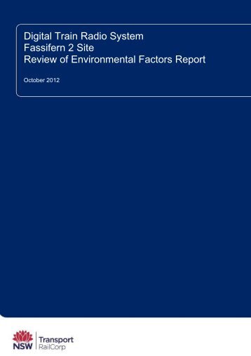 Fassifern 2 Review of Environmental Factors - Transport for NSW ...