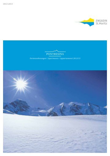 BroschÃ¼re Ferienwohnungen Pontresina (PDF 3.7 MB)