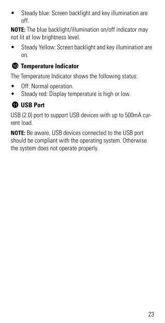 MW810 Mobile Workstation User Guide - Motorola Solutions