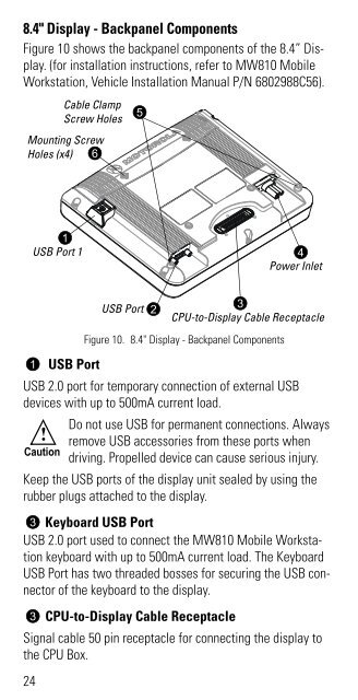 MW810 Mobile Workstation User Guide - Motorola Solutions