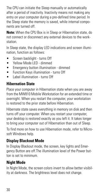 MW810 Mobile Workstation User Guide - Motorola Solutions