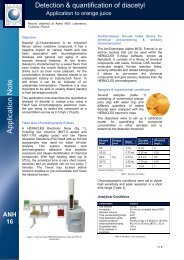 Detection & quantification of diacetyl in orange juice - Alpha MOS