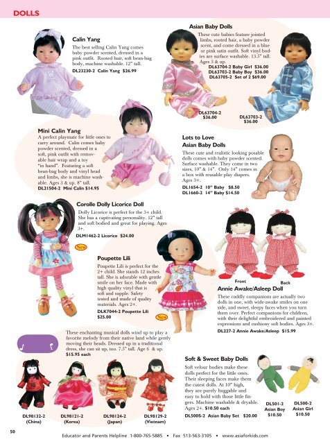 Mini Calin Yang Lots to Love Asian Baby dolls Calin  - Asia for