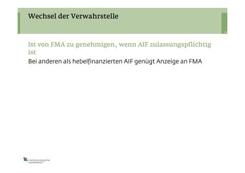 Auswahl und Pflichten der Verwahrstelle