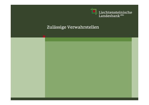 Auswahl und Pflichten der Verwahrstelle