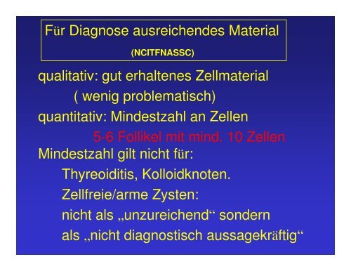 SchilddrÃ¼sen-Zytologie - Praxis fÃ¼r Nuklearmedizin
