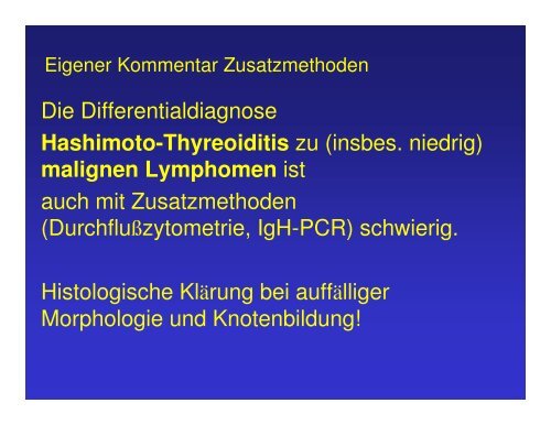 SchilddrÃ¼sen-Zytologie - Praxis fÃ¼r Nuklearmedizin