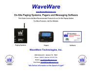 On-Site Paging Systems - Waveware Technologies