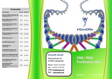 DNA / RNA Extraction - GeneON