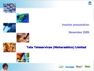 TTML Corporate Presentation - Tata Teleservices