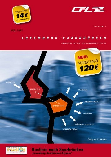 Luxemburg – Saarbrücken DIE BuSLInIE DER cFL ... - VGS-Online