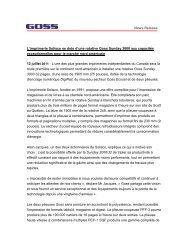 News Release L'imprimerie Solisco se dote d ... - Goss International