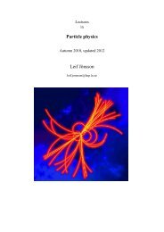 lecture notes - Particle Physics