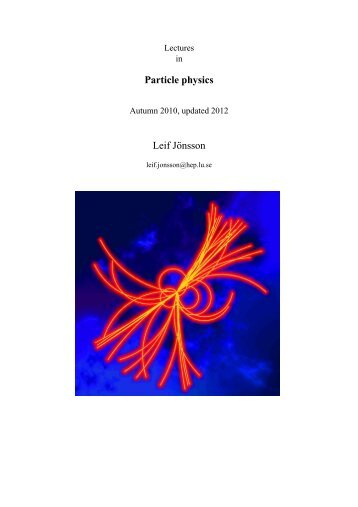 lecture notes - Particle Physics