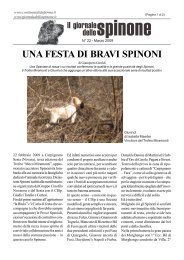 UNA FESTA DI BRAVI SPINONI - Giornaledellospinone.it