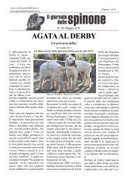 AGATA AL DERBY di Andrea Selvi - NÂ° 36 - Giornaledellospinone.it