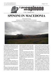 SPINONI IN MACEDONIA - Giornaledellospinone.it