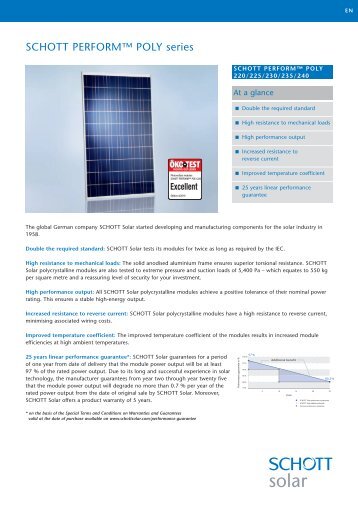 SCHOTT PERFORM POLY 220-240 data sheet EN ... - Solarni paneli